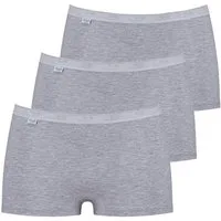 sloggi Panty 3er Pack Basic + (Spar-Set, 3-St) Short Slip - Baumwolle - Atmungsaktiv - Angenehm auf der Haut