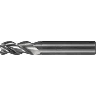 PFERD TOOLS VHM-Fräser Ø10mm, 3 Schneiden, 2xDC, Radius 1,5mm, unbeschichtet, Schaft HA - 23000432