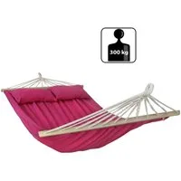 BB Sport Stabhängematte Stabhängematte 240 x 150 cm inkl. 2 Kissen für 2 Personen