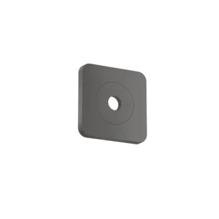 hansgrohe AXOR Citterio C Wandrosette 28801340 120/120 softsquare, Brushed Black Chrome