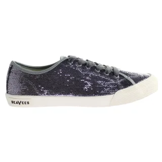 Seavees Monterey Sneaker Standard Pewter gewebte Pailletten Purple Damenschuhe