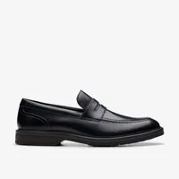 Clarks Clarks - Aldwin Step Black Leather - Schwarz Slipper