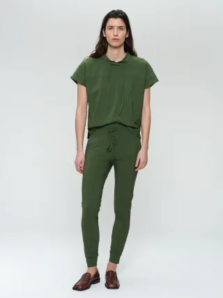 Jane Lushka - John strech technical jersey pants oliva green - Gr. - XS