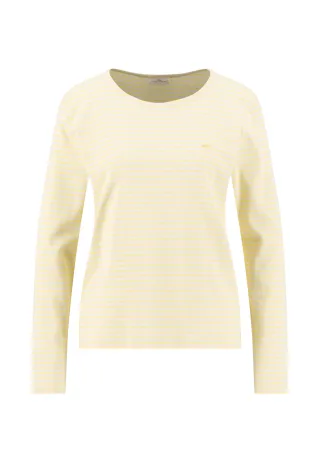 FYNCH-HATTON - LONGSLEEVE STRIPE STRUCTURE sunbeam yellow - Gr. - XXL