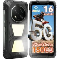 blackview ROCK 2 Pro 5G, 15000 mAh, 400 Lm Campinglicht, IP69K, Outdoor Smartphone (16,94 cm, 256 GB Speicherplatz, 13 MP Kamera, Campinglicht, SOS-Modus, OTG Reverse Charging, Glove Mode, 33W)