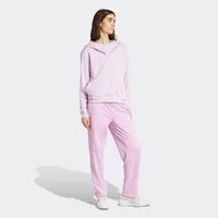adidas Sportswear Trainingsanzug ESSENTIALS LINEAR (2-tlg), zweiteiliges Set, für Laufen, aus Polyester, mit Rippbündchen