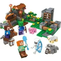 Athlix Klemmbausteine Set kompatibel mit Lego für Minecraft Fans Baustein Spielbausteine