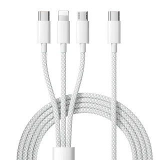 6A 100W Type-C to iP/Micro/Type-C Cable PD Fast Charging Data Transmission Tinned Copper Core Line 1M/1.5M Long for iPho