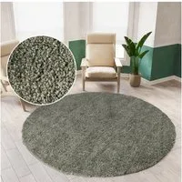 OTTO home Teppich Viva rund, rund, Höhe: 45 mm, Uni-Farben, einfarbig, besonders weich und kuschelig, Wohnzimmer