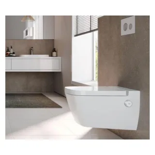 TECE TECEone Dusch-WC 9700212 mit Duschfunktion, Set mit Deckel, Kaltwasser, weiß