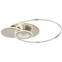 GLOBO LIGHTING Deckenleuchte BELTRAN, LED fest integriert, Kleine LED-Deckenleuchte, 3D-Effekt, dimmbar, modern & flexibel