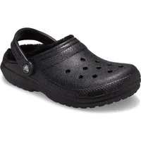 Crocs Classic Fuzz Lined Glitter Clog mit Lüftungsöffnungen