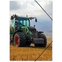 itenga Organisationsmappe itenga Gummizugmappe Zeichenmappe A3 Motiv Traktor auf dem Feld