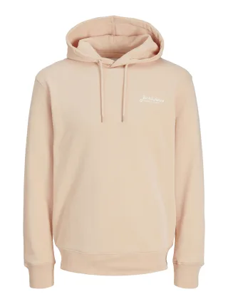 JACK&JONES - JJBEAU SWEAT HOOD LN peach parfait - Gr. - M