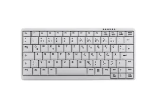 Cherry Active Key Industry 4.0 Mini Notebook Style Keyboard | ak-4100-p-w/us | Tastatur - QWERTY