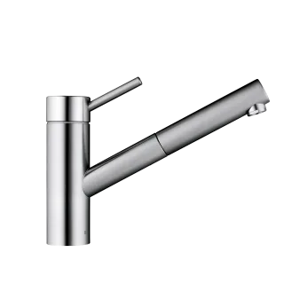 KWC Hebelmischer INOX Auszugauslauf, A230, Edelstahl 121513
