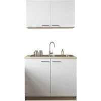 RESPEKTA Pantryküche Merle, Breite 100 cm, mit Soft-Close Funktion, Edelstahlspüle BALTIMORE