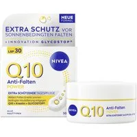 Nivea Tagescreme Q10 ANTI-FALTEN EXTRA SCHÜTZENDE TAGESPFLEGE LSF 30, strafft, regeneriert und spendet Feuchtigkeit