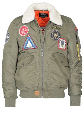 Top Gun Bomberjacke TG23003 mit Kunstfellkragen