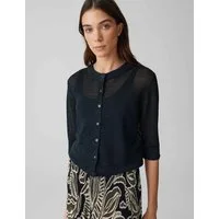 OPUS Strickjacke DATINA Slim softer Feinstrick-Klassiker