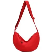 ITALYSHOP24 Schultertasche Damen Tasche MOON Bodybag Brusttasche CrossBody UNISEX Nylon, HERREN Hobo Bag Runde Umhängetasche Hüfttasche Crossover Reise modern