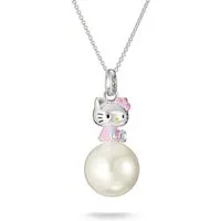 THOMAS SABO Kette mit Anhänger THOMAS SABO ♡ Hello Kitty Kette Perle rosa, mit Perle (imitiert) - Emaille