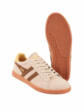GOLA Herren Collab-Sneaker Equipe Beige Rindleder