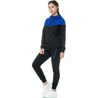 L.gonline Freizeitanzug Damen Jogginganzug, Freizeitanzug 984 (Kapuzenjacke mit Reißverschluss, Hose, 2-tlg), Fitness Freizeit Casual