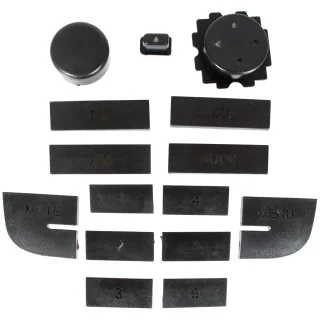 15 Teilig Innenraum Radio Schalter Abdeckung Set für Radio Blaupunkt CD/MP3 für Fiat Grande Punto 199 Fiorino Linea Qubo