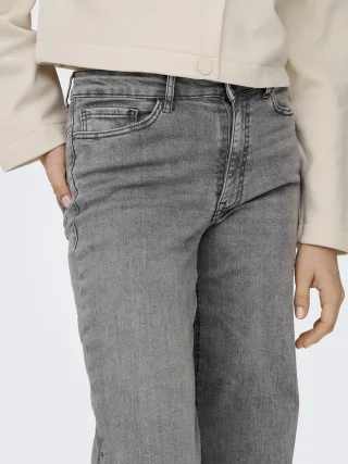 JDY - JDYFELINA-FINA HW WIDE JNS LT GREY DNM Light Grey Denim - Gr. - 30