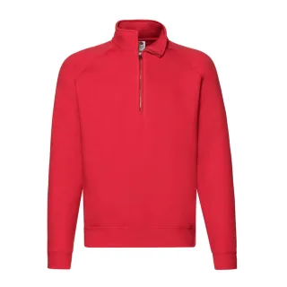 Fruit of the Loom - "Premium" Sweatshirt Reißverschluss für Herren (Rot)