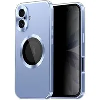 Wigento Handyhülle Für Apple iPhone 17 Full Cover MagSafe Hülle Metallrahmen Blau, Magnetverschluss, MagSafe-kompatibel, stoßfest, präzise Aussparungen