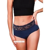 Taynie Periodenslip Deluxe ultra - Periodenunterwäsche sehr starke Blutung - Damen (1-St., 1er-Pack) Auslaufsichere Periodenunterwäsche / Periodenslip aus Bio Baumwolle