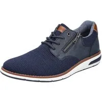 Rieker Schnürschuh mit seitlichem Reißverschluss, Freizeitschuh, Halbschuh, Schnürschuh