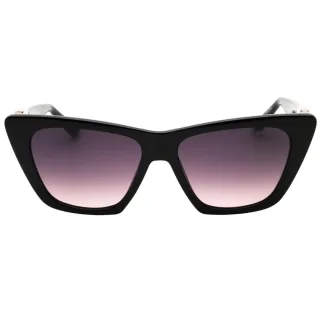 Glänzende Schwarze Sonnenbrille Von Guess