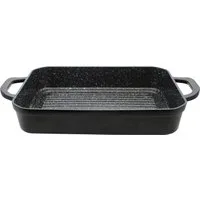 Elo Basic Auflaufform Belugo Rechteckbräter, Aluguss, (2-St), mit BBQ-Rillen