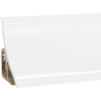 HOLZBRINK Abschlussleiste HOLZBRINK Küchenabschlussleiste Küchenleiste Weiß 23x23mm 2,5 m, selbstklebend, PVC, 1-St., Weiß Wandabschlussleiste Arbeitsplatten 23x23mm 2,5 m