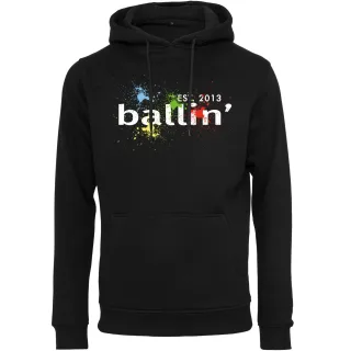 Paint Splatter Hoodie von Ballin Est. 2013 in der farbe Schwarz und in größe L.