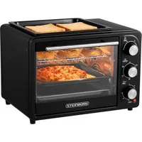 STEINBORG Minibackofen SB-3001, 20 Liter, Umluft, 3 in 1 Funktion, Grillplatte, 1300 W