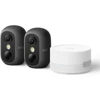 eufy Security Überwachungskamera C35, Kabellose Überwachungskamera Außen & Innen, Magnetische Halterung (Außenbereich, 2-tlg., Nachtsicht)