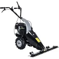 BRAST Balkenmäher Benzin 3,5kW(4,8PS) mit Antrieb Schnittbreite 97cm Luft-Bereifung, mit Geländeprofil Rasenmäher Hochgrasmäher Wiesen-Mäher 196ccm