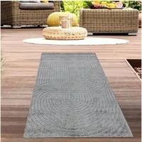 Carpetia Outdoorteppich Modernes Musterdesign, rechteckig, Höhe: 5 mm, wetterfest, pflegeleicht, strapazierfähig