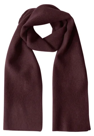 Street One - Langer Feinstrickschal in Unifarbe rustic rouge mel. - Gr. - ONE SIZE