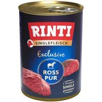 Rinti Singlefleisch Exclusive Ross Pur 400 g - 12 Stück, für: Hund