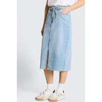 TOM TAILOR Denim Sommerrock Röcke Midi-Jeansrock mit Schlitz