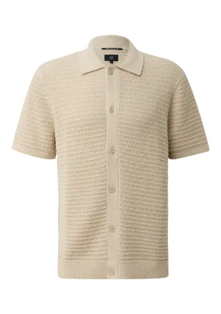 qs - Strickpullover beige - Gr. - S