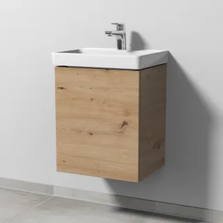 Sanipa 3way Waschtischunterbau zu Villeroy & Boch Avento Waschtisch mit 1 Tür, Eiche Natural-Touch SM61885