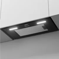 CIARRA Unterbauhaube 60 cm A+++ 650 m³/h Einbauhaube leise Abluft & Umluft LED VMB6926A 60 cm A+++ 650 m³/h Einbauhaube leise Abluft & Umluft LED VMB6926A, Einbau-Dunstabzugshaube für Küchenschrank Touch Control Schwarz