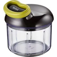Tefal Gemüsehacker Ingenio Zerkleinerer, 900ml, Edelstahlklingen, rutschfest, Soft-Touch-Griff, Schwarz/Grün