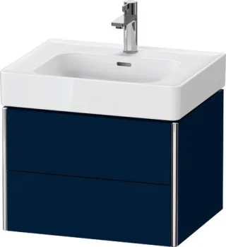 Duravit XSquare Waschtischunterbau wandhängend Nachtblau Seidenmatt 584x470x397 mm - XS4378098980000 XS4378098980000